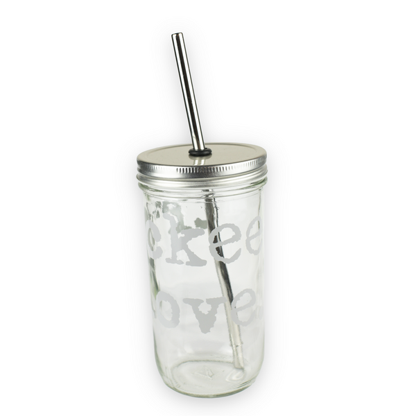 Wolf Winter Outdoorsy Theme 17oz Mason Jar with Straw And Lid – Wild  Outdoor Creations